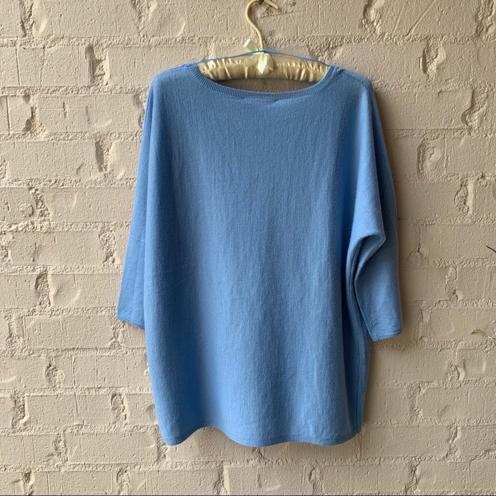 Magaschoni Women's Sweater in sky blue